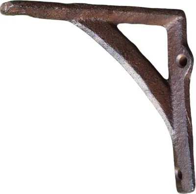Produktbild von Gusseisen Regalträger, 12 x 12 cm, antikbraun, im nostalgischen Landhausstil
