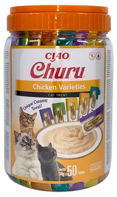 Zdjęcie produktu dla INABA CHURU Varietes Tuńczyk - przysmak dla kota 50x14g