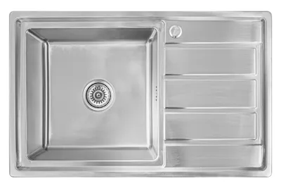 Produktbild von Proaja- 80x50x21cm Küchenspüle Edelstahl 304 Materialstärke 0,9 eckig 1 Becken,Einbauspüle,Spüle Küche Abtropffläche. R16