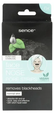 Image de 12 bandelettes nasales Sence (lot de 6) au charbon actif pour nettoyer les pores et éliminer les points noirs