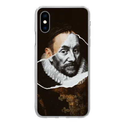 Produktbild von MuchoWow® Handyhülle Schutzhülle Hülle für iPhone X Wilhelm von Oranien - Alte Meister - Adriaen Thomasz Silikon Softcase Handy Hülle - Handyhülle