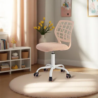 Produktbild von Kinderdrehstuhl höhenverstellbar, rosa, für Kinderzimmer