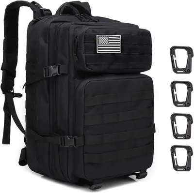 Imagen del producto de Mochila impermeable de 45 litros con múltiples compartimentos, ideal para actividades al aire libre, senderismo y camping