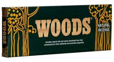 Produktbild von Packung mit 6 Räucherstäbchen, Duft: Woods
