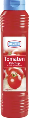 Obrázok produktu pre Paradajkový kečup Hamker na hranolky, steaky a grilované mäso 875ml