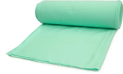 Produktbild von French Terry, Baumwolle Sweatshirtstoff, Minze 50 x 185 cm