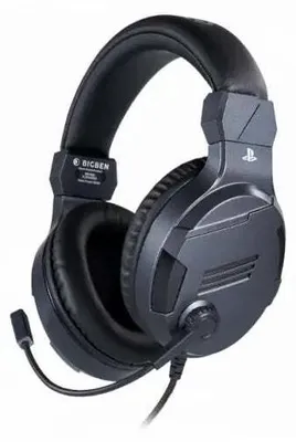 Zdjęcie produktu dla Suchawki gamingowe Nacon Bigben PS4 Oficjalny zestaw suchawkowy V3 Tytan, mikrofon, szary