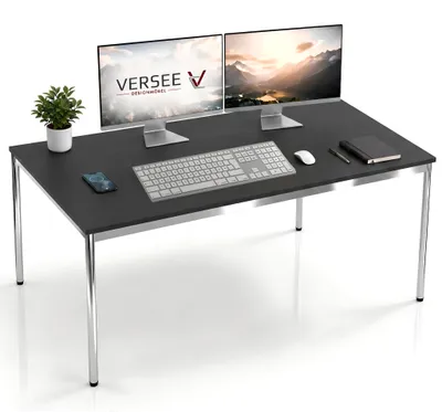 Produktbild von Schreibtisch / Konferenztisch VERSEE VST1 160x70 cm Schwarz – höhenverstellbar, stabil