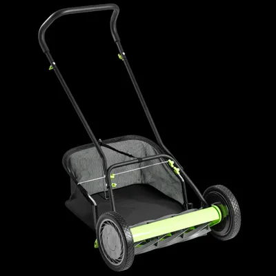 Produktbild von Earthwise Spindelmäher 9 Klingen 18" mit abnehmbaren Fangkorb & mit Höhenverstellung