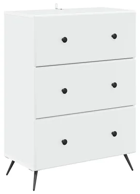 Immagine prodotto di vidaXL Cassettiera bianca 66 x 34,5 x 90 cm in materiale derivato dal legno