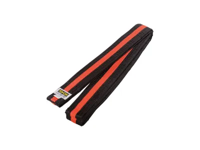 Produktbild von Softgürtel. mehrfarbig schwarz/orange/schwarz 240