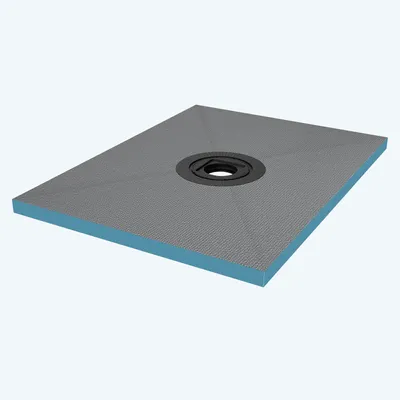 Image de doporro Receveur à Carreler Recoupable sur Mesure pour Douche Bac de Douche avec Pente Intégrée 75x100x4cm Design XPS