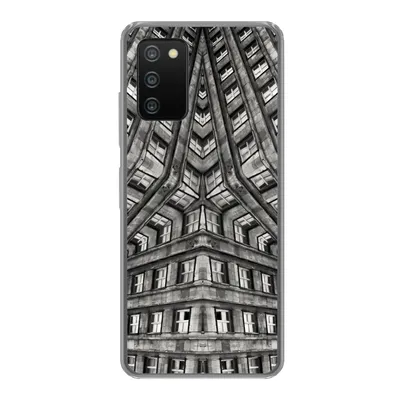 Produktbild von MuchoWow® Handyhülle Schutzhülle Hülle für Samsung Galaxy A03s Kunst - Schwarz - Weiß - Psychedelisch Silikon Softcase Handy Hülle - Schutz