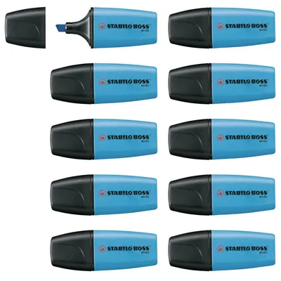 Image de STABILO BOSS MINI marqueur 1 pièce(s) Pointe biseautée Bleu