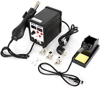 Produktbild von Lötstation 2-in-1 – Heißluftföhn – 700W – Digitales LED-Display – SMD-Reparatur