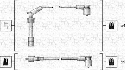 Produktbild von MAGNETI MARELLI 941318111140 Zündkabelsatz Zündleitungssatz für BMW 5 Limousine (E28)