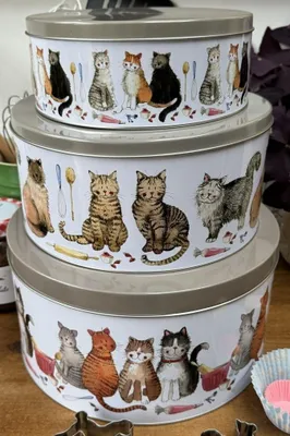 Produktbild von Set mit 3 Dosen „4 Katzen“ – Alex Clark