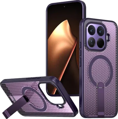 Produktbild von Kühlende Hülle für Xiaomi 15T Pro 5G Hybrid Design mit MagSafe & Stand Lila