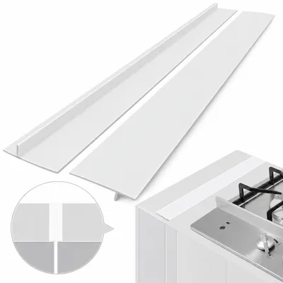Image de INF Bande de poêle entre la cuisinière et le meuble 61,5 cm paquet de 2 Blanc