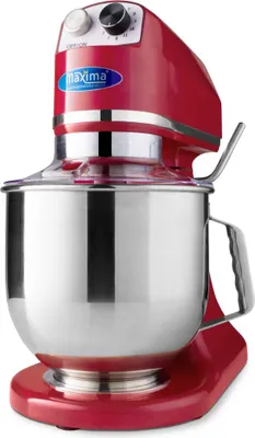 Produktbild von Maxima - Gastro Planetenmischer - 7 l - Bis zu 2 kg Teig - Raspberryrot