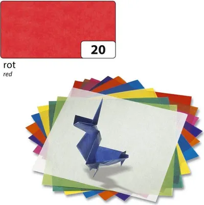 Obrázek produktu pro Folia 82520 Obkreslovací papír - 42 g, 70 x 100 cm, skládaný, 25 listů, červený