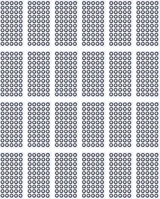 Immagine prodotto di 1200 marcatori di scansione 3D, diametro interno 6 mm, diametro esterno 10 mm, altamente riflettenti, altamente adesivi, punto di tracciamento, punto di riferimento
