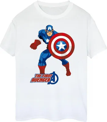 Obrázok produktu pre Captain America - Tričko "The First Avenger" pre mužov/dámy Uni BI345 (L) (White)