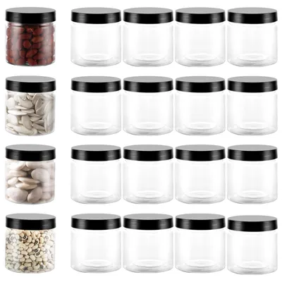 20er-Set runde Vorratsdosen, 180 ml, transparent, Kunststoff