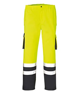 Produktbild von 4PROTECT® Warn-Wetterschutz-Bundhose BALTIMORE Leuchtgelb/Navy S