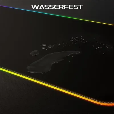 Produktbild von Gaming Mauspad mit 7 LED-Farben 11 Beleuchtungsmodi 900 x 400 x 4 mm