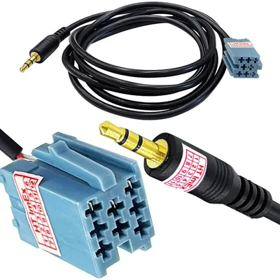 Produktbild von AUX MP3 Klinke Adapter kabel kompatibel mit VW Beta Gamma Delta Radios