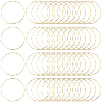 Produktbild von 50 Stück Goldene Messingkreis Ohrringe für DIY Schmuckherstellung