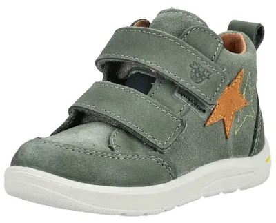 Produktbild von Leder Sneaker mit Klettverschlüssen, flexibler Laufsohle und herausnehmbarem Wechselfußbett