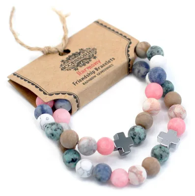 Imagen del producto de 2 Pulseras con Piedras Preciosas - Armonia