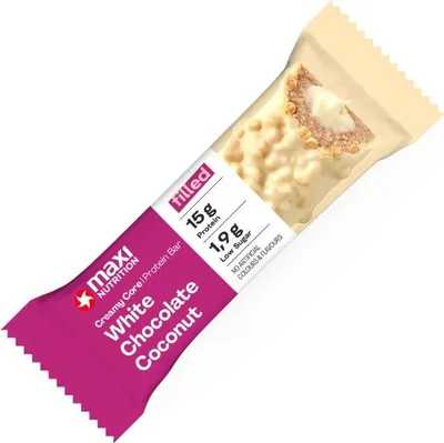 Produktbild von Maxi Nutrition Creamy Core Protein Bar White Chocolate Coconut 45g