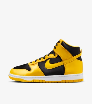 Produktbild von Nike Dunk High "Satin Goldenrod", Gelb/Schwarz, Größe: 43