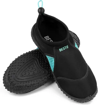 Produktbild von Badeschuhe Damen Wasserschuhe Surfschuhe Schwimmschuhe Aquaschuhe Strandschuhe 41 Schwarz-Türkis