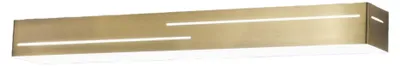Image de Applique Murale Led Intégrée Banny 24 W 2260 Lm 3000 K Laiton Satiné - Design Moderne En Métal Et Méthacrylate Pour L'Éclairage Intérieur