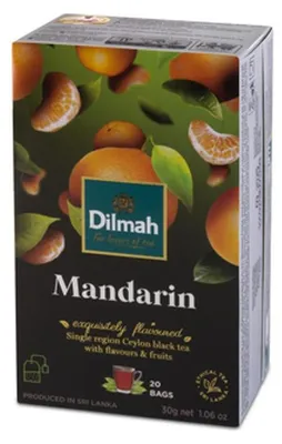 Zdjęcie produktu dla Dilmah Mandarin Flavoured Ceylon Black Tea 20x1,5 g