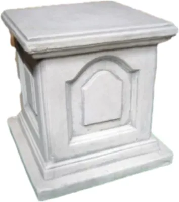 Produktbild von Schöner großer Sockel aus Steinguss perfekt für den Garten die Terrasse oder den Vorgarten ist Frostfest Witterungsbeständig und Neu 41cm H, PO-73