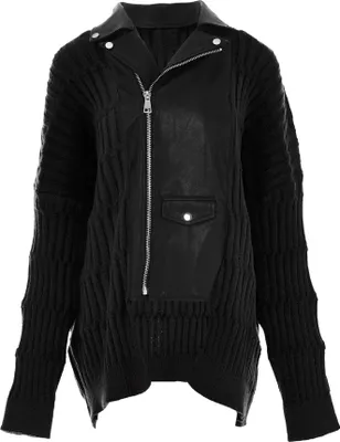 Image de Veste en tricot pour femmes MALUBA - Noir, taille M