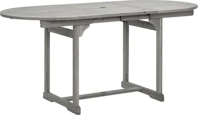 Obrázok produktu pre vidaXL Záhradný jedálenský stôl (120-170)x80x75 cm Masívne agátové drevo