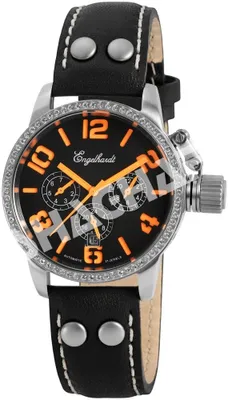 Produktbild von Engelhardt 387722229012 Uni-Armbanduhr, Edelstahl-Gehäuse, Leder-Armband