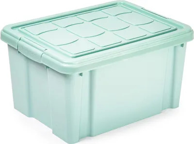 Produktbild von Multi Storage Aufbewahrungsbox mit Deckel - grun - 16 Liter - 40 x 30 x 21 cm - Kunststoff