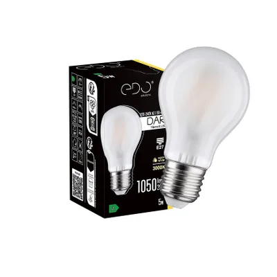 Obrázok produktu pre Dekoratívna žiarovka DARI LED Filament 5W, E27, 3000K, 1050lm, 230V, MATT A60, EDO777707 EDO Solutions