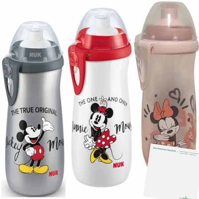 Produktbild von NUK FC Mickey Sports Cup 1 Flasche KEINE MOTIVWAHL (450ml Volumen) + usy Block