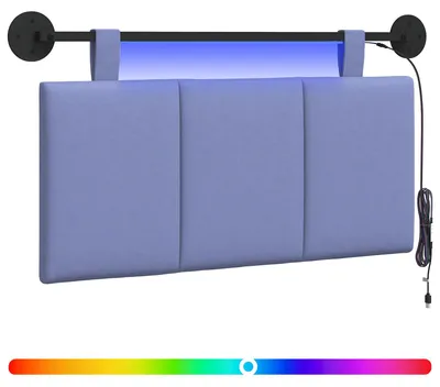 Produktbild von Hängendes Kopfteil Mit LED Licht Jeans blau Stoff