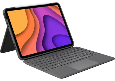 Zdjęcie produktu dla Logitech Folio Touch, QWERTZ, Niemiecki, Panel dotykowy, 1,8 cm, 1 mm, Apple