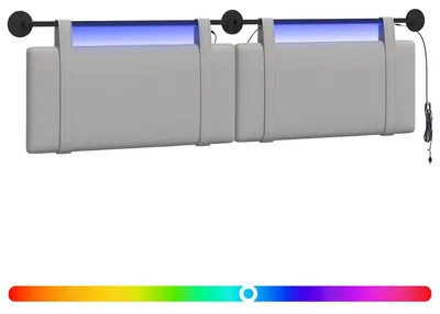 Produktbild von Hängendes Kopfteil Mit LED Licht Wolkengrau Stoff
