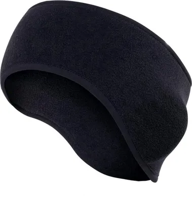 Produktbild von Jumada's – Stirnband – Ohrenwärmer-Mütze – Sport-Stirnband-Haarband – Uni – Schwarz